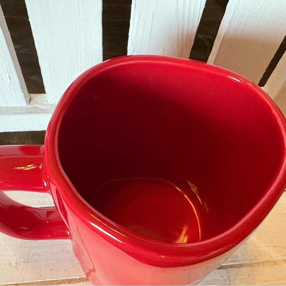 Rae Dunn Festive Red Peppermint Mocha Mug - Picture 4 of 4
